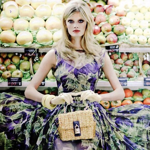 Dolce & Gabbana Ready To Wear Spring 2012 Eggplant Mini Dress Aubergine Print - Picture 8 of 8